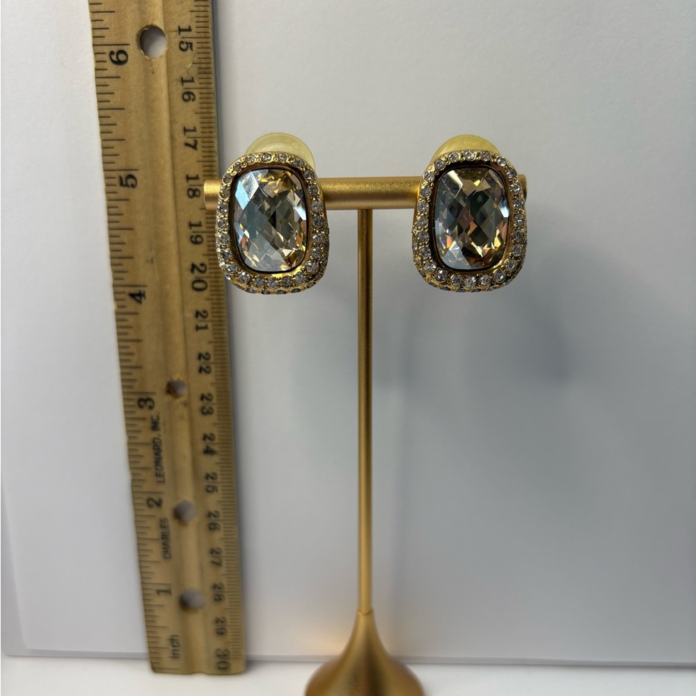 Elegant Gold and Silver clip on Earrings
